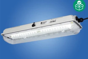 Linear luminaire with LED standard 5000 K neutral white 5770lm Drilled holes 3 x M25 Size 4 Zone